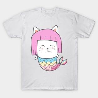 Funy Mermaid Cat T-Shirt